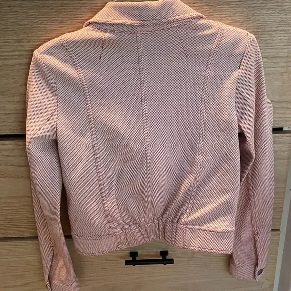 CAbi Amelia Cropped Red/Pink Jacket style #5301 - Picture 4 of 8